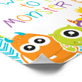 Welkom bij het Monster Bash-verjaardagbord Poster (Hoek)