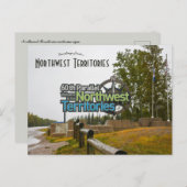Welkom bij het Northwest Territories Sign Briefkaart (Voorkant / Achterkant)