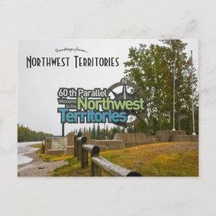 Welkom bij het Northwest Territories Sign Briefkaart