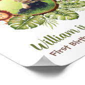 Welkom bij het Oerwoud Foto Wild One Safari Sign Poster (Hoek)