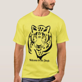 Welkom bij het oerwoud ontwerp t-shirt