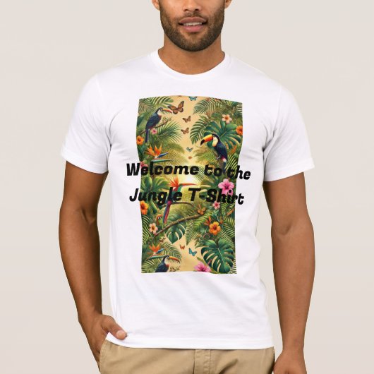 Welkom bij het Oerwoud T-shirt – Tropical Wild Adv (Voorkant)
