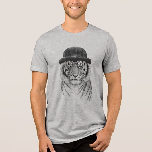 Welkom bij het oerwoud Tri-Blend shirt (Voorkant)