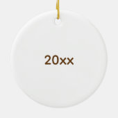 Welkom bij het Poo Emoji Show Funny Dated Keramisch Ornament (Achterkant)