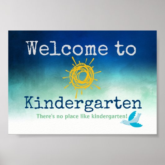 Welkom bij het Poster Kindergarten (Voorkant)