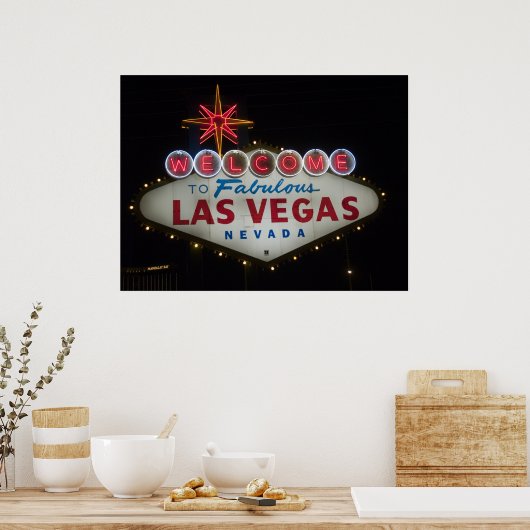 Welkom bij het Poster van Fabulous Las Vegas Nevad (Keuken)