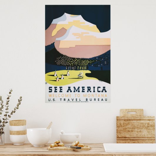 Welkom bij het Poster van het Nationaal Park Monta (Keuken)