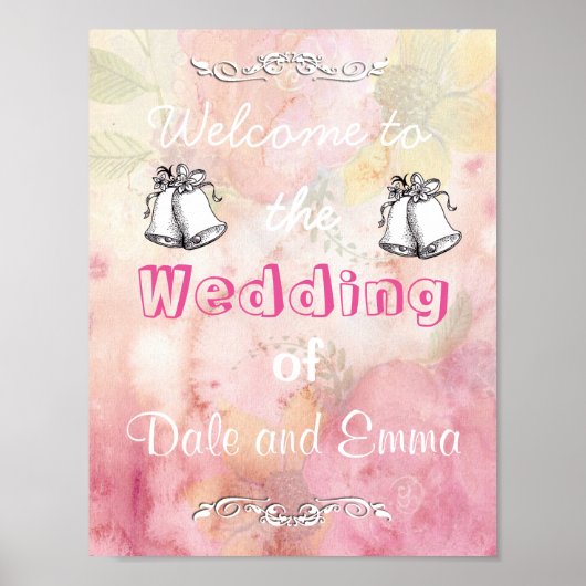 Welkom bij het Poster Weddenschap van (Namen toevo (Voorkant)