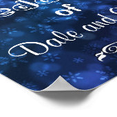 Welkom bij het Poster Winter Wedding of Add Names (Hoek)