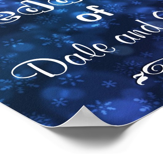 Welkom bij het Poster Winter Wedding of Add Names (Hoek)