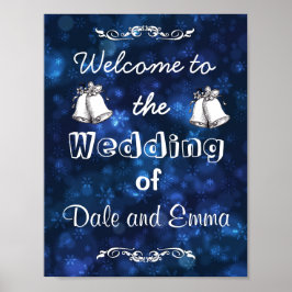 Welkom bij het Poster Winter Wedding of Add Names