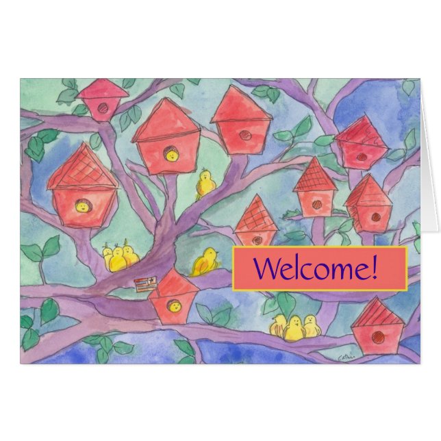 Welkom bij het Red Bird House (Voorkant Horizontaal)