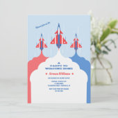 Welkom bij het Red White van de luchtmacht Kaart (Staand voorkant)