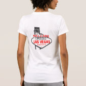 Welkom bij het rode vectorrode shirt van Las Vegas (Achterkant)