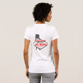 Welkom bij het rode vectorrode shirt van Las Vegas (Achterkant volledig)