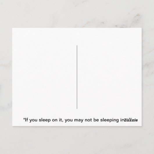 Welkom bij het rode zwarte rood briefkaart (Achterkant)