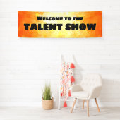 Welkom bij het Show Geel en Oranje Spandoek (Insitu)