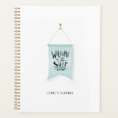 Welkom bij het Show met de hand getekende vlaggenp Planner (Voorkant)