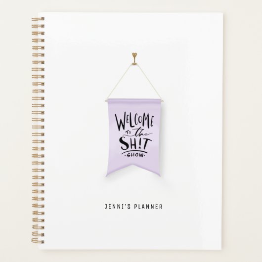 Welkom bij het Show met de hand getekende vlaggenp Planner (Voorkant)