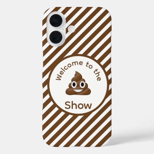 Welkom bij het Show Poo Emoji Funny Case-Mate iPhone Case (Achterkant)