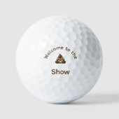 Welkom bij het Show Poo Emoji Funny Golfballen (Voorkant)