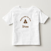 Welkom bij het Show Poo Emoji Funny Kinder Shirts (Voorkant)