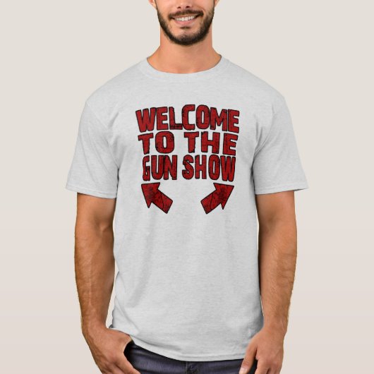 Welkom bij het Show van het Pistool T-shirt (Voorkant)