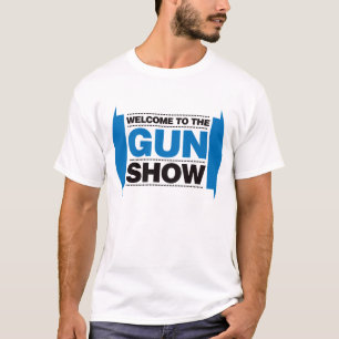Welkom bij het Show van het Pistool - zwart en bla T-shirt