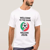 Welkom bij het spel - Noord-Amerika Voetbal Spirit T-shirt (Voorkant)