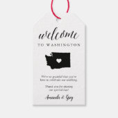 Welkom bij het staathuwelijk in Washington Cadeaulabel (Voorkant)