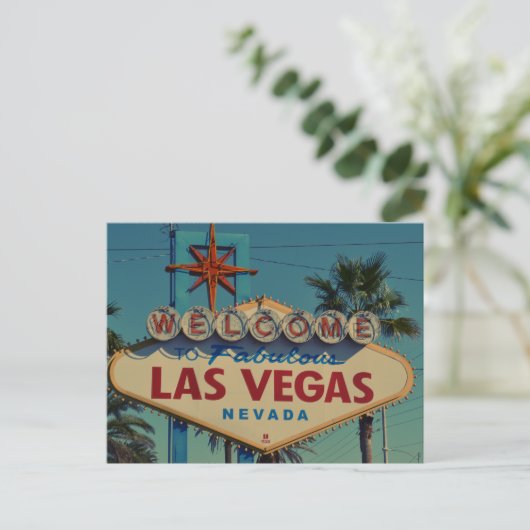 Welkom bij het  stadsteken van Fabulous Las Vegas Briefkaart (Staand voorkant)