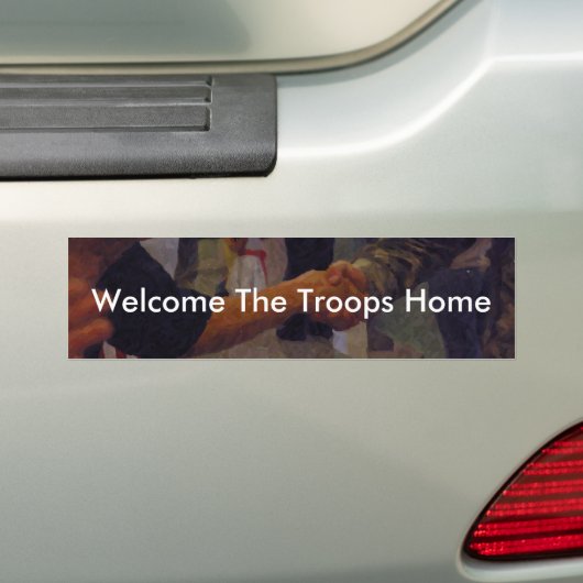 Welkom bij het startpunt van de troepen bumpersticker (Op auto)