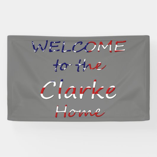 Welkom bij het startpunt voor de Amerikaanse vlag  Spandoek (Horizontaal)