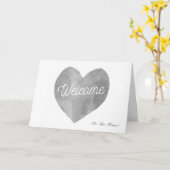Welkom bij het team grijs Briefkaart (Gele Bloem)