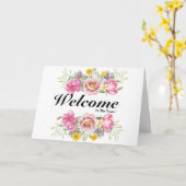 Welkom bij het team kaart (Gele Bloem)