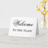 Welkom bij het team! kaart (Gele Bloem)