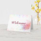 Welkom bij het team kaart (Gele Bloem)