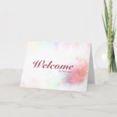 Welkom bij het team kaart (Voorkant)