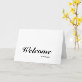 Welkom bij het team kaart (Gele Bloem)