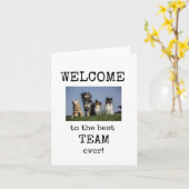 Welkom bij het team kaart (Gele Bloem)
