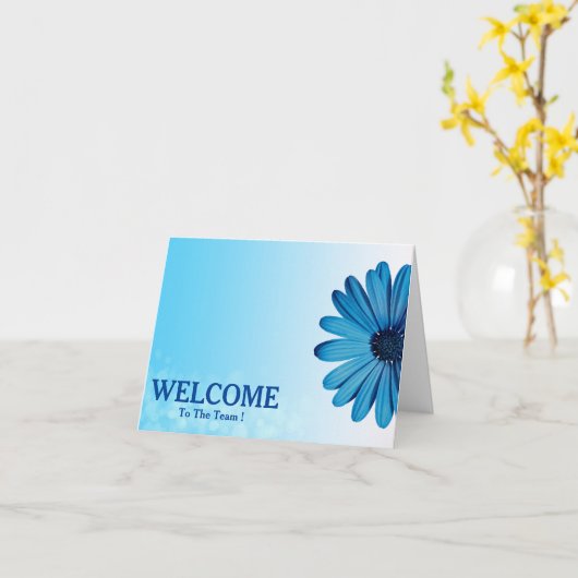 Welkom bij het team kaart (Gele Bloem)