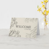 Welkom bij het team kaart (Gele Bloem)