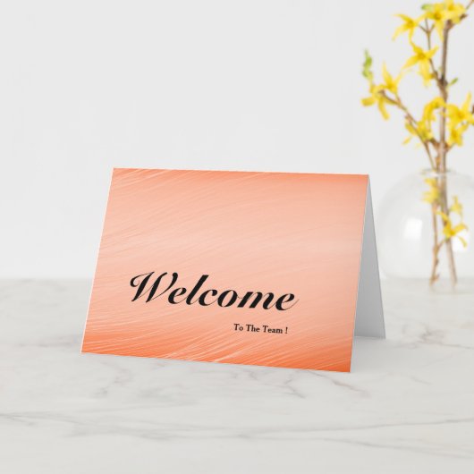 Welkom bij het team kaart (Gele Bloem)