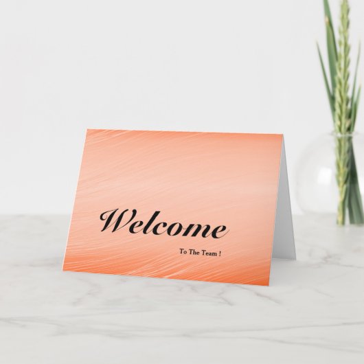 Welkom bij het team kaart (Voorkant)