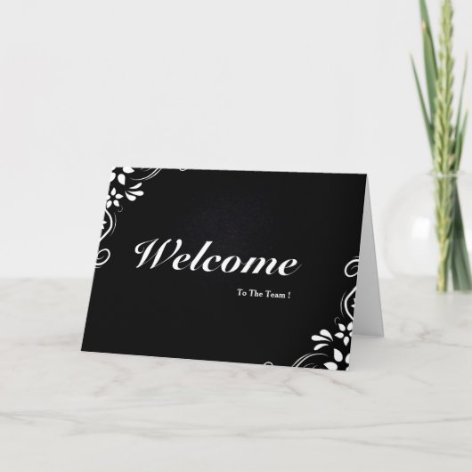 Welkom bij het team kaart (Voorkant)