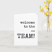 Welkom bij het TEAM, New Employee Kaart, Minimalis Kaart (Gele Bloem)