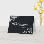 Welkom Bij Het Team Schoolbord Rand Kaart (Gele Bloem)