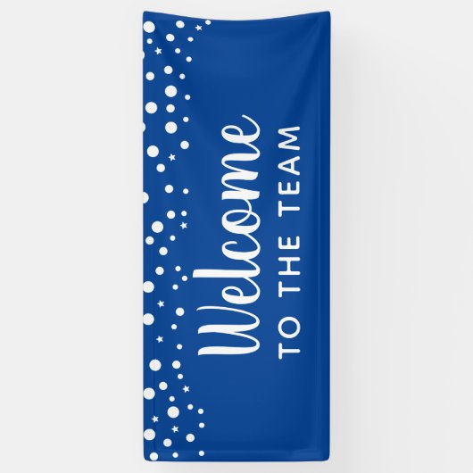 Welkom bij het team spandoek (Verticaal)