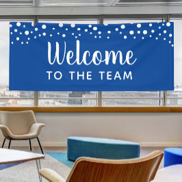 Welkom bij het team spandoek