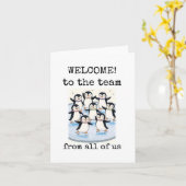 Welkom bij het team, van ons allemaal, Schattigee  Kaart (Gele Bloem)